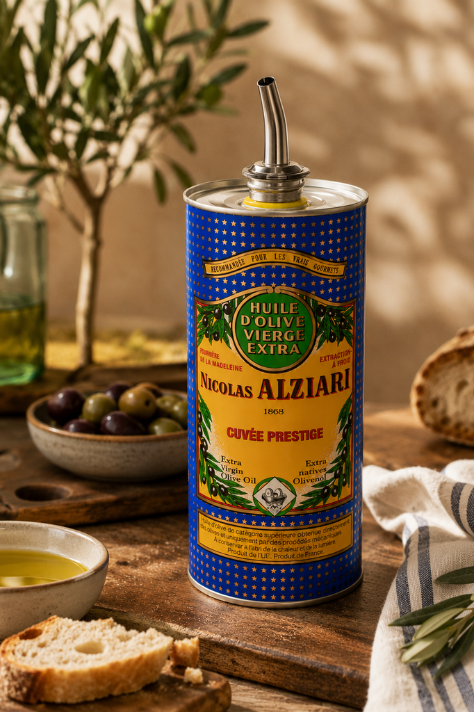 1l tin Olive oil fruity and soft - Cuvée Prestige - Alziari | Alziari